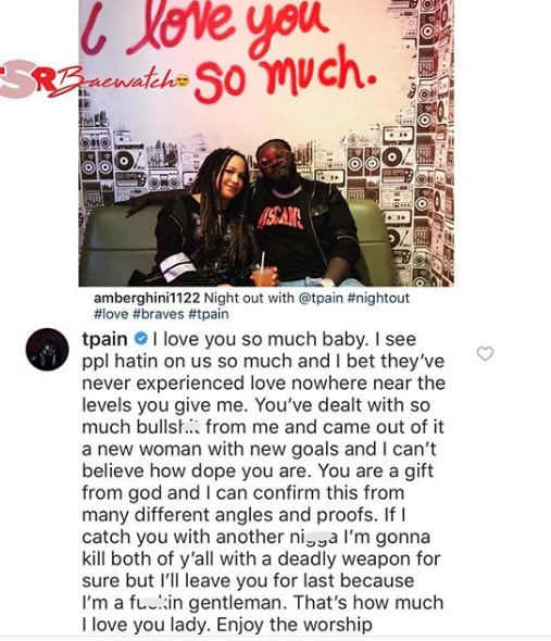 T-Pain and Wife Amber Najm