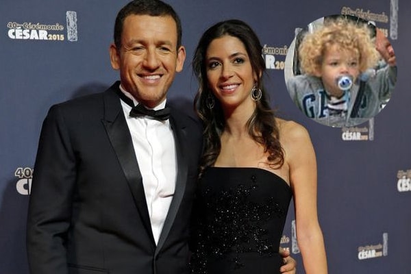 Dany Boon with his daighter Sarah and Wife