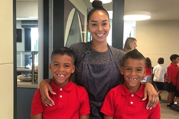 Gloria Govan with sons Carter Kelly Barnes and Isaiah Michael Barnes