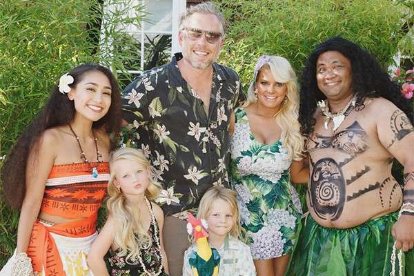 Jessica Simpson's son Ace Knute and her family