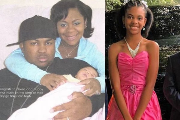 The-Dream and his daughter Navy Talia Nash and Wife Nivea