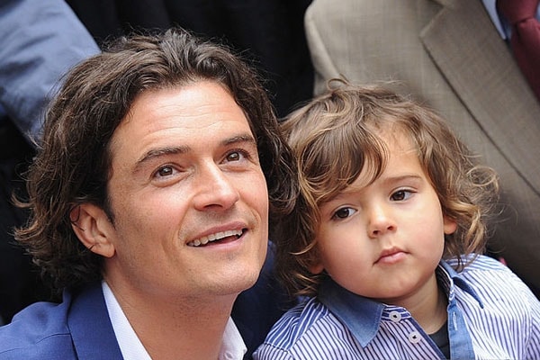 Orlando Bloom with son Flynn Christopher Bloom