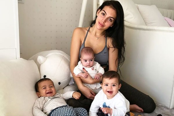Georgina Rodriguez with her children