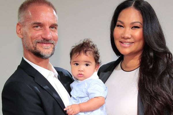 Kimora Lee with husband Tim Leissner and their baby Wolfe Lee Leissner