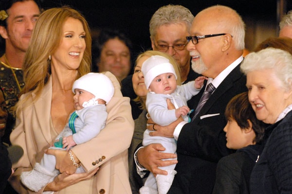 Celine Dion and Her Twins: Eddy Angelil and Nelson Angelil