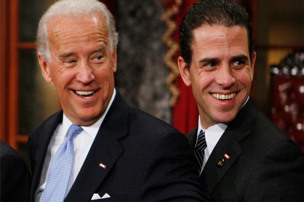 Joe Biden and his son Hunter Biden