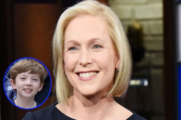 Kirsten Gillibrand with her son Henry Gillibrand