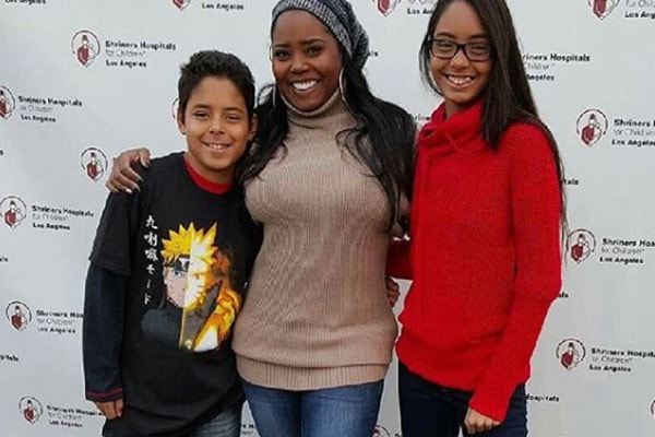 Shar Jackson with her children including Kaleb Michael Jackson Federline.