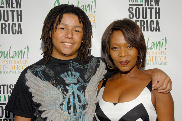 Alfre Woodard with her son, Duncan Spencer