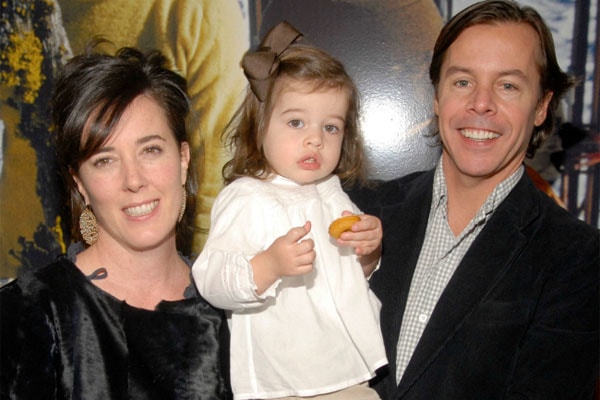 Late Kate Spade with her husband, Andy Spade and a daughter Frances Beatrix Spade