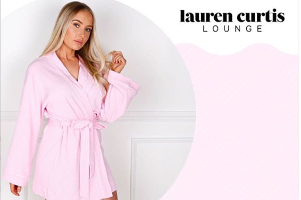 Lauren Curtis' lounge sleepwear