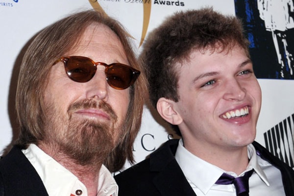 Tom Petty with his son Dylan Petty