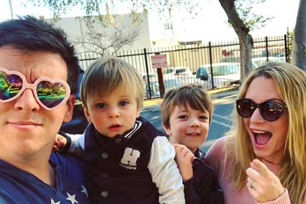 Philip DeFranco's wife Lindsay DeFranco and their two sons