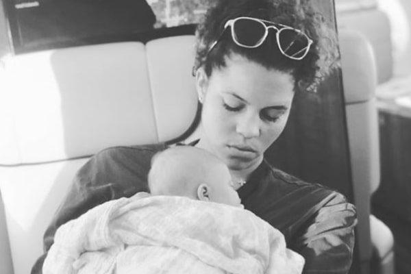 Seth Curry's Wife Callie Rivers Curry and daughter Carter Curry
