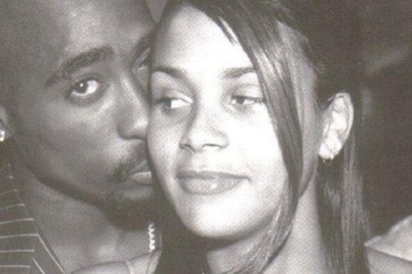 Tupac with her then lover Kidada Jones | Ecelebritymirror