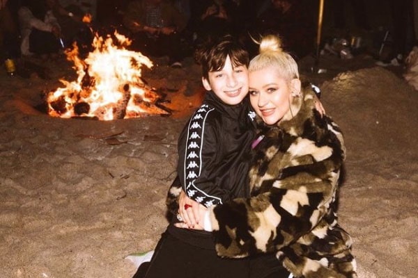 Christina Aguilera's son, Max Liron Bratman