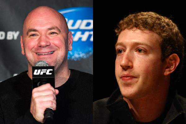 Mark Zuckerberg and UFC President Dana White