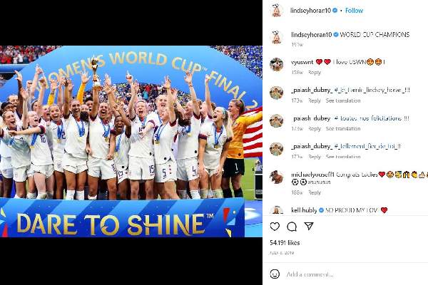 Lindsey Horan World Cup win