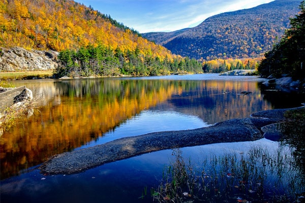 White Mountains, New Hampshire in USA